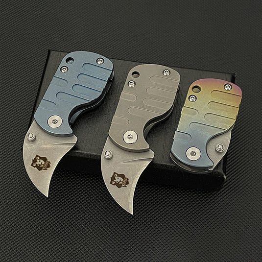 Mini folding knife TC4 Titanium Handle