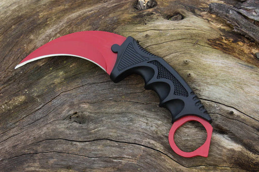 CSGO Karambit Combat Knife Fixed Blade Hawkbill Neck Doppler NEW