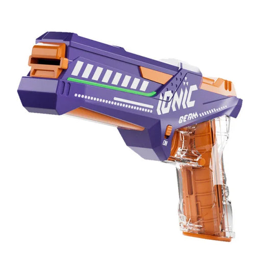 Electric Mag-Fed Pistol Foam Disc Automatic Toy Gun