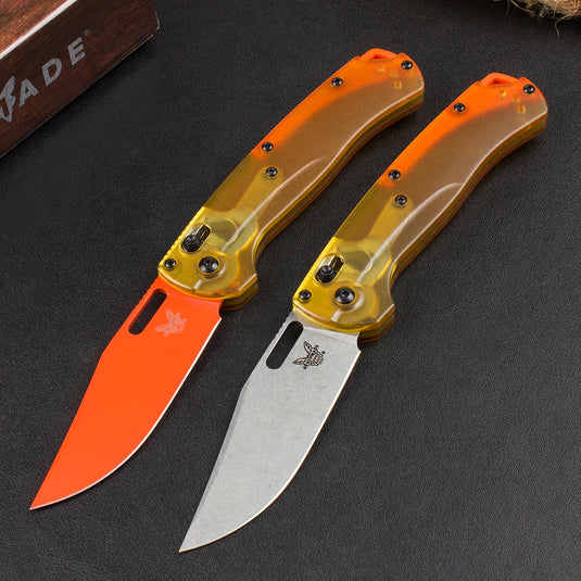 Transparent Handle Tactical Folding Knife Outdoor Survival Knives