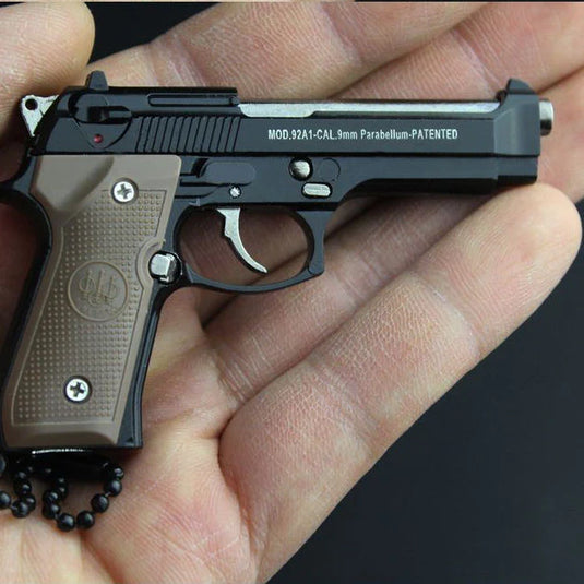 Mini Beretta M92 Toy Pistol Keychain