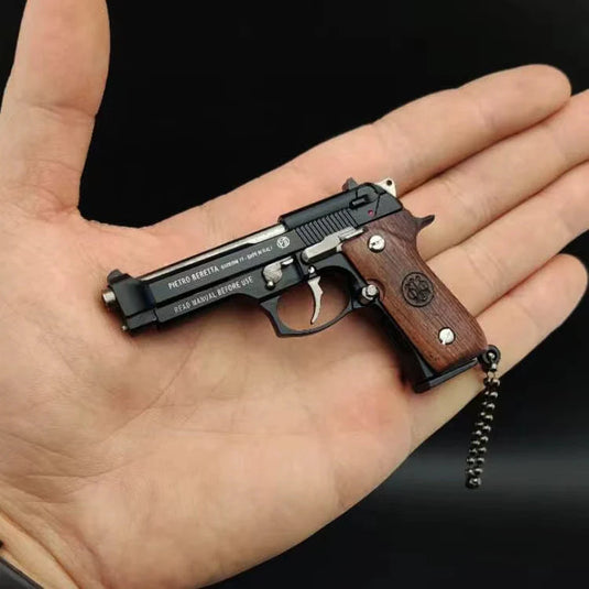 Mini Beretta M92 Toy Pistol Keychain