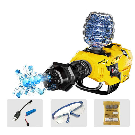 Hopper-Fed Electric Handheld Gatling Splatter Ball Gun