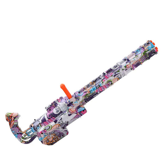 Electric Graffiti Handheld Hopper-Fed Gatling Gel Ball Blaster