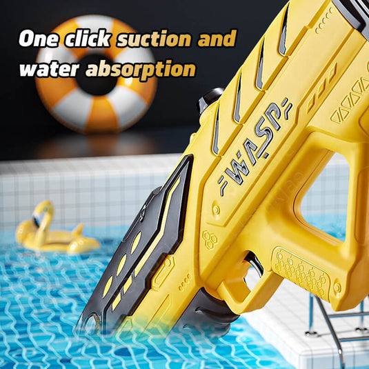 WASP Fully Automatic Water Gun 3-Nozzle Electric Toy One Click Water Injection